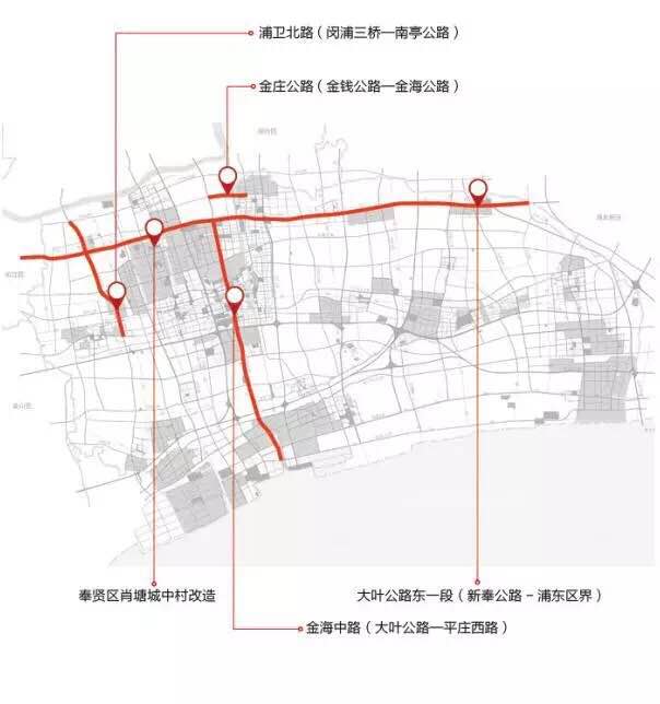 中粮悦鹏幼儿园等城市功能和社区公建配套项目;浦南运河北岸绿化景观